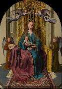 Quentin Matsys The Virgin and Child Enthroned, with Four Angels Spain oil painting artist